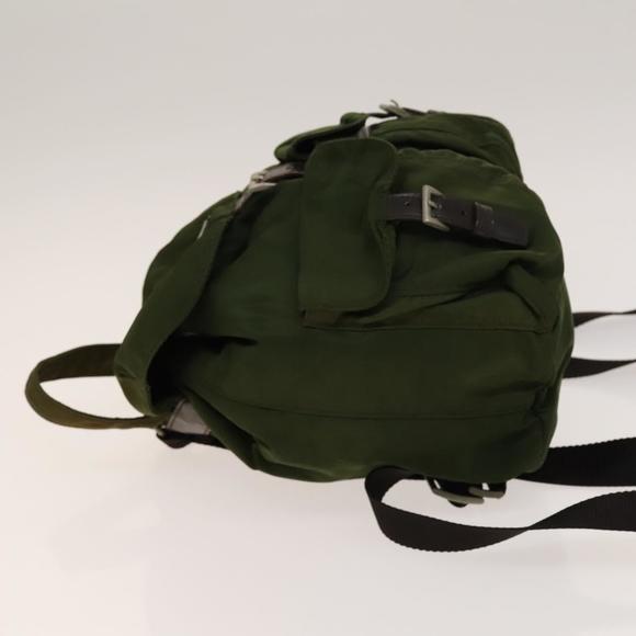 PRADA Backpack Nylon Khaki Auth th6262 main image 15